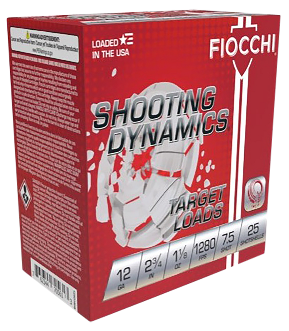 Fiocchi Shooting Dynamics Target 12 Gauge 2.75" 1 1/8 oz 7.5 Shot - Box or Case