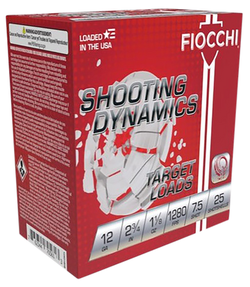 Fiocchi Shooting Dynamics Target 12 Gauge 2.75" 1 1/8 oz 7.5 Shot - Box or Case