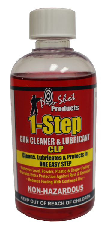Pro-Shot 1 Step CLP 8 oz Synthetic Firearm Cleaner Lubricant Protectant Bottle
