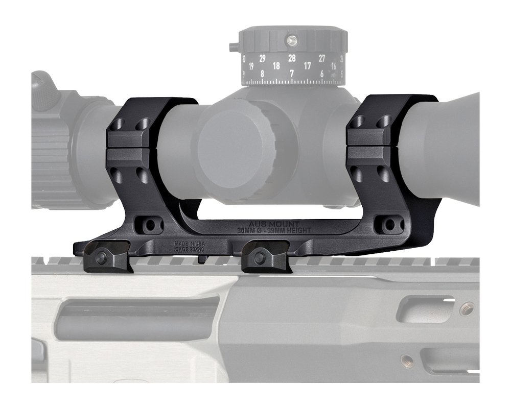 Reptilia AUS 35mm Optic Mount 1.54" Height Black Hardcoat Anodized