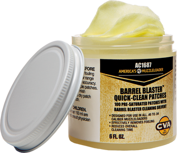 CVA Barrel Blaster Quick Clean Patches 6 oz Cotton