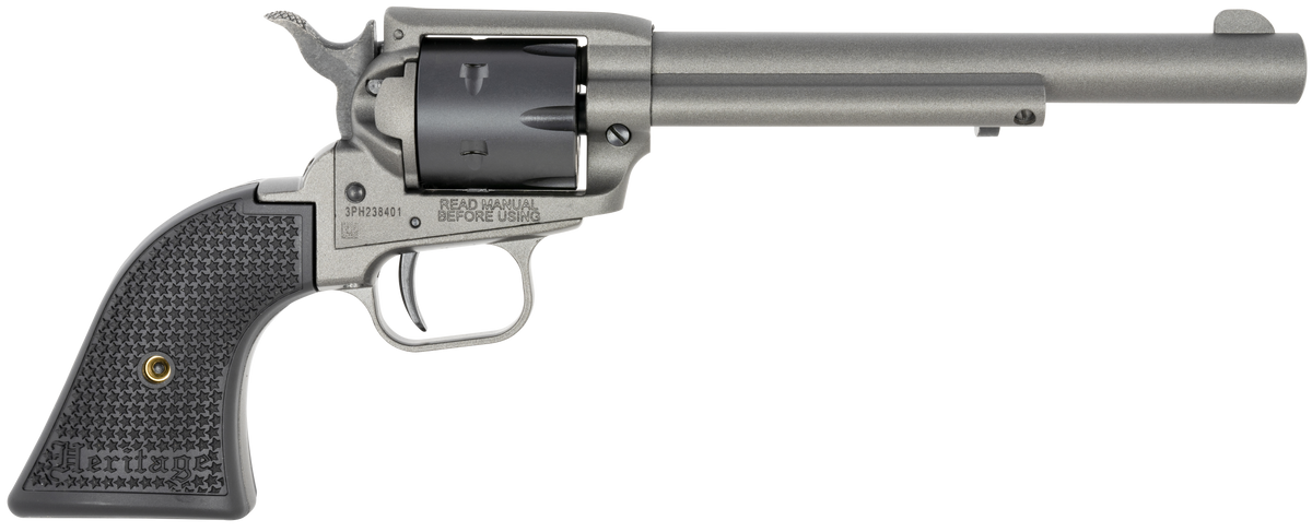 Heritage Mfg Rough Rider 22 LR 6.50" 6-Shot SAO Revolver - Tungsten Gray Cerakote