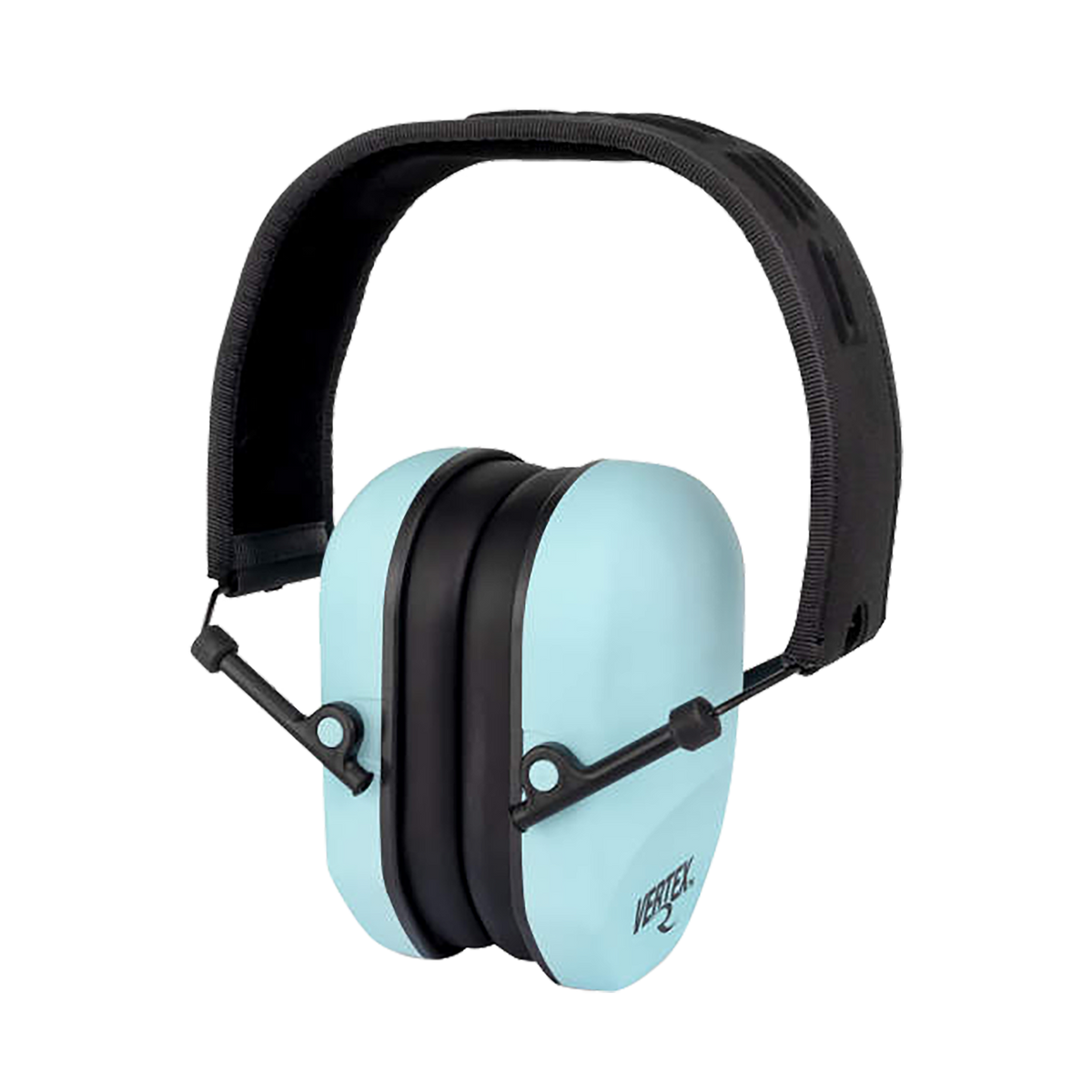 Radians Vertex Passive Earmuff 23 dB Over the Head Aqua Blue/Black
