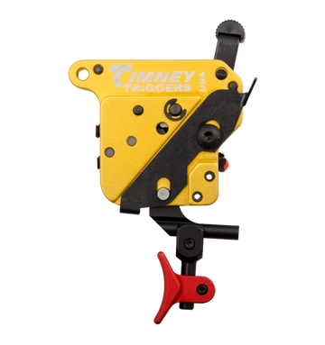 Timney Triggers Calvin Elite 520CEA Remington 700 8 oz Two-Stage Curved Drop-In Trigger - Right Hand - Black/Gold