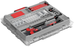 Real Avid Bore-Max Master Cleaning Kit & Mobile Workstation Multi-Cal .22-.45 Cal / 12-20 GA Gray/Red