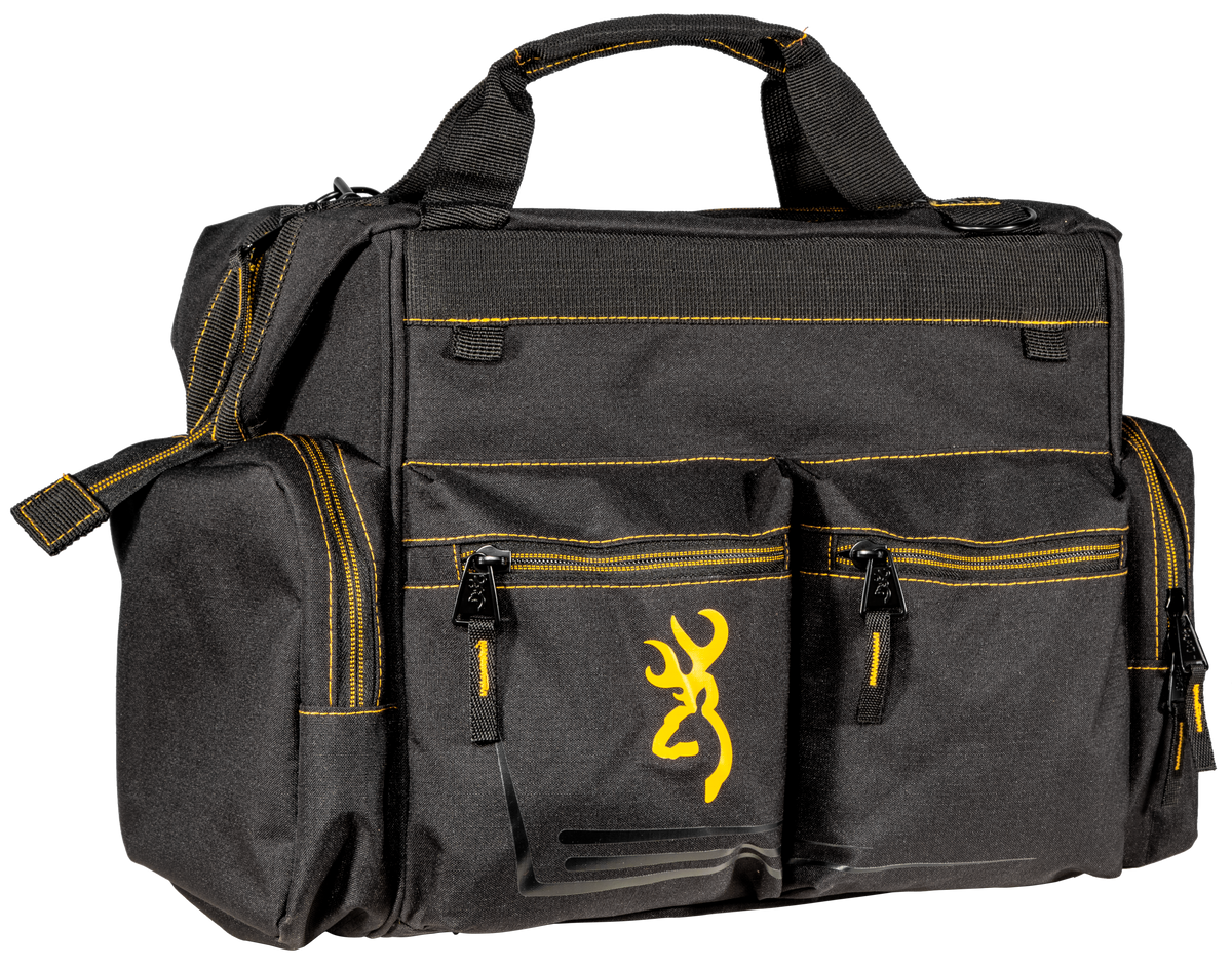 Browning Black & Gold Shooter's Bag 18"x12.5"x11" Black Ripstop Polyester