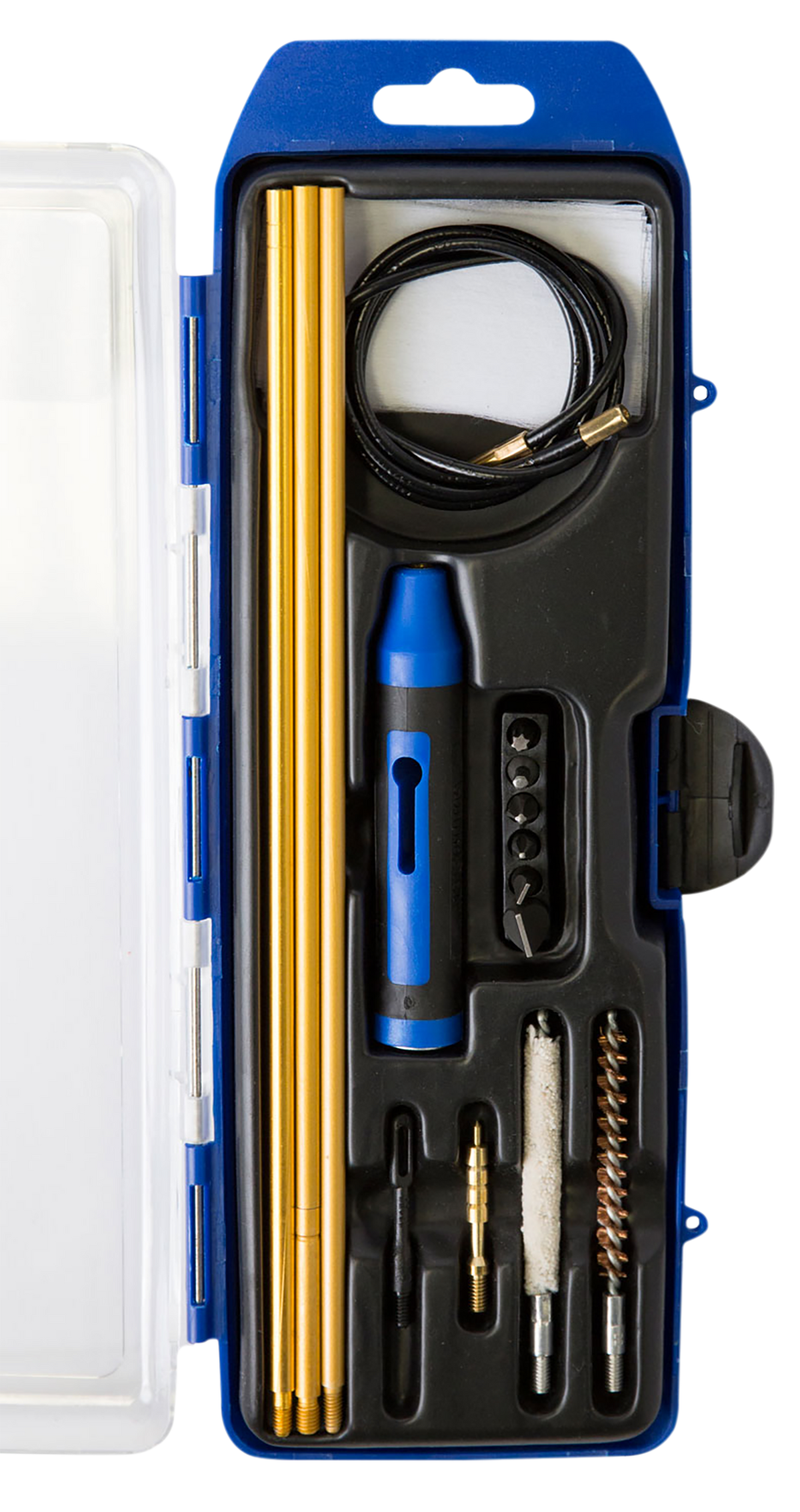 DAC GunMaster Hybrid Cleaning Kit .22 Cal Rifle 16-Piece Black/Blue