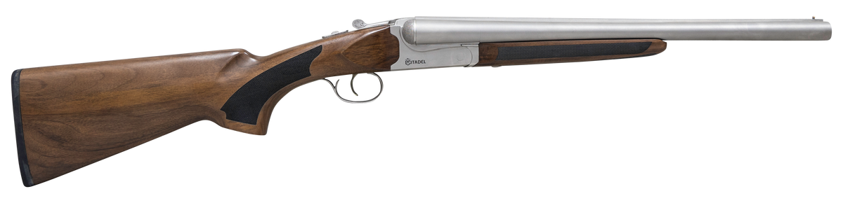 Citadel Coach 12 Gauge 18.5" 2-Rd 3" Break-Open Shotgun - Nickel Walnut