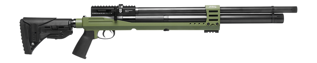 JTS Airacuda PRS Max .25 Cal 21.1" PCP Air Rifle - Green