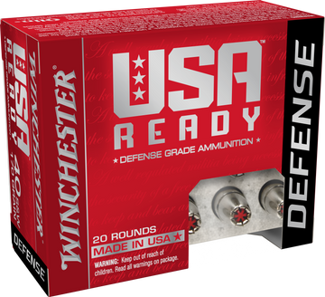 Winchester Ammo USA Ready 40 S&W 170gr Hex Vent Hollow Point 20 Rd - Box or Case