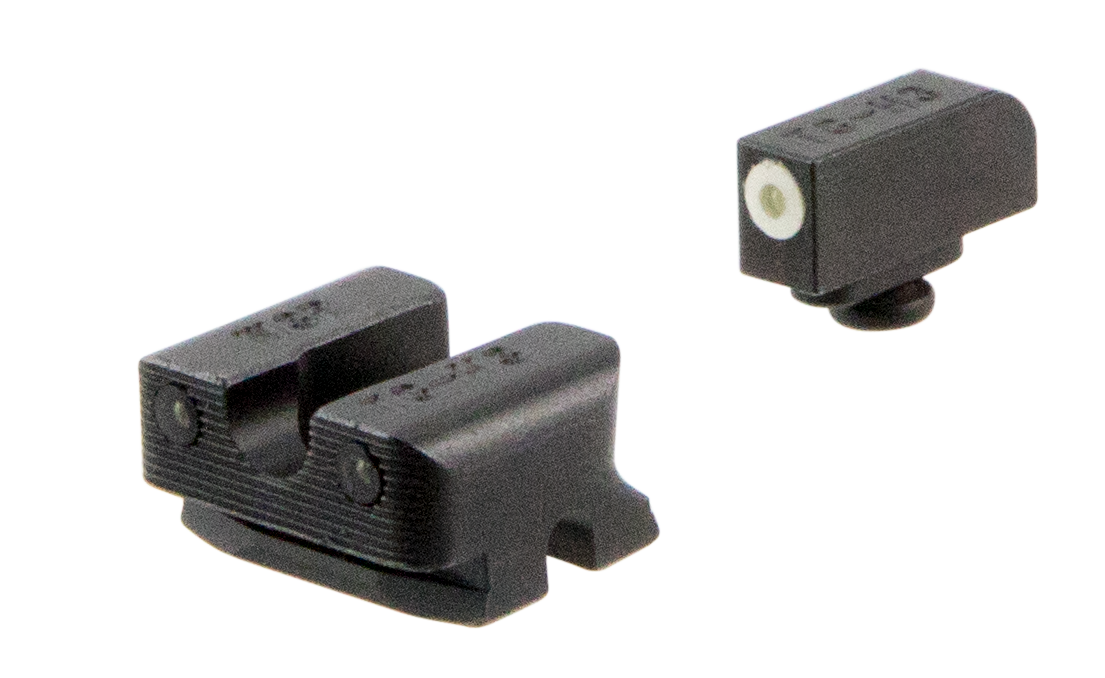 TruGlo Tritium Pro Walther CCP Night Sight Set - Green Tritium White Outline