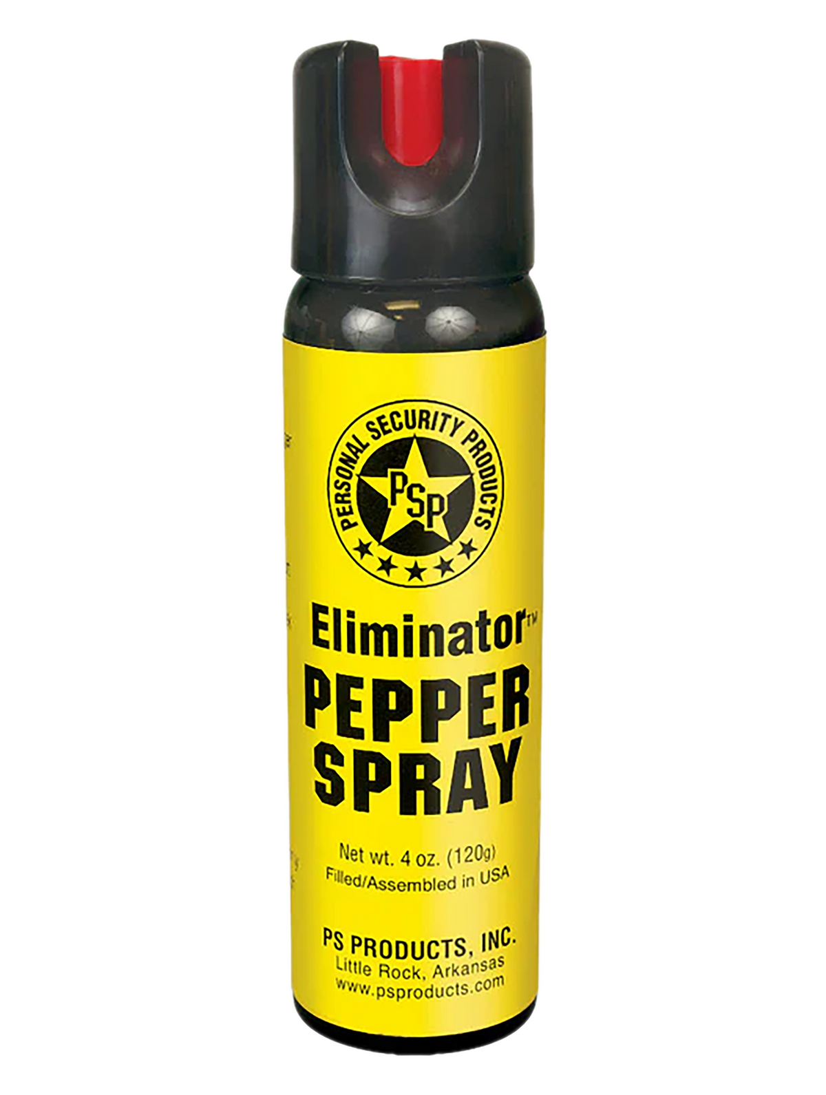 PSP Eliminator Pepper Spray Pepper Gel 4 oz 12-15 ft Flip-Top Canister