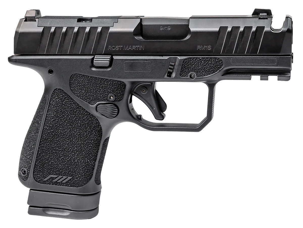 Rost Martin RM1S 9mm Luger 3.6" 10+1 Striker-Fired Pistol - CA Compliant - Black