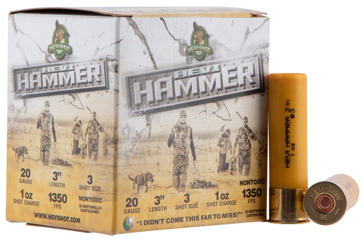 Hevishot HEVI-Hammer 20 Gauge 3" 1 oz #3 Shot 1350 fps - Box or Case