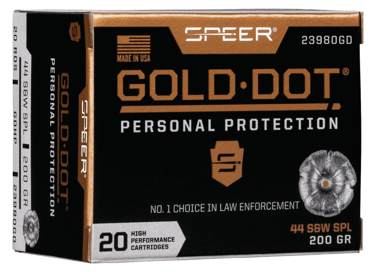 Speer Ammo Gold Dot Personal Protection 44 S&W Spl 200gr Hollow Point - Box or Case