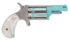 NAA Iris 22 WMR 1.63" 5-Shot SAO Mini-Revolver - Turquoise Cerakote