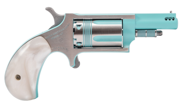 NAA Iris 22 WMR 1.63" 5-Shot SAO Mini-Revolver - Turquoise Cerakote