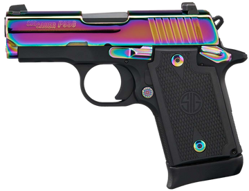 Sig Sauer P938 9mm Luger 3" 7+1 Semi-Auto Pistol - Rainbow Titanium