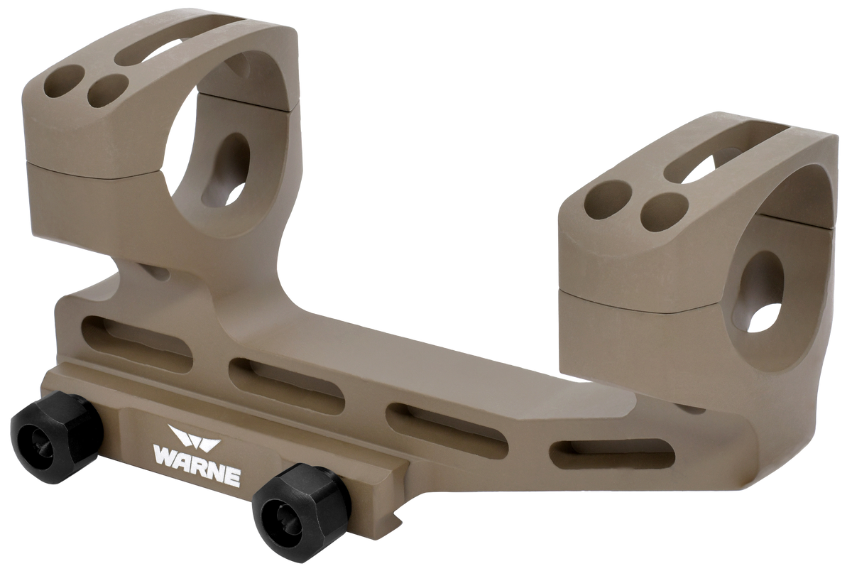 Warne LRSKEL34DE Skeletonized Scope Mount/Ring Combo 34mm 20 MOA Dark Earth Aluminum - MSR