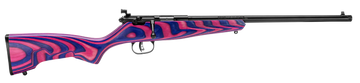 Savage Rascal Minimalist 22 LR 16.12" 1-Rd Bolt Action Youth Rifle - Pink/Purple Laminate