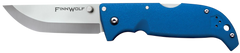 Cold Steel Finn Wolf 3.5" Folding Straight Back Plain AUS-8A Blue Griv-Ex Handle