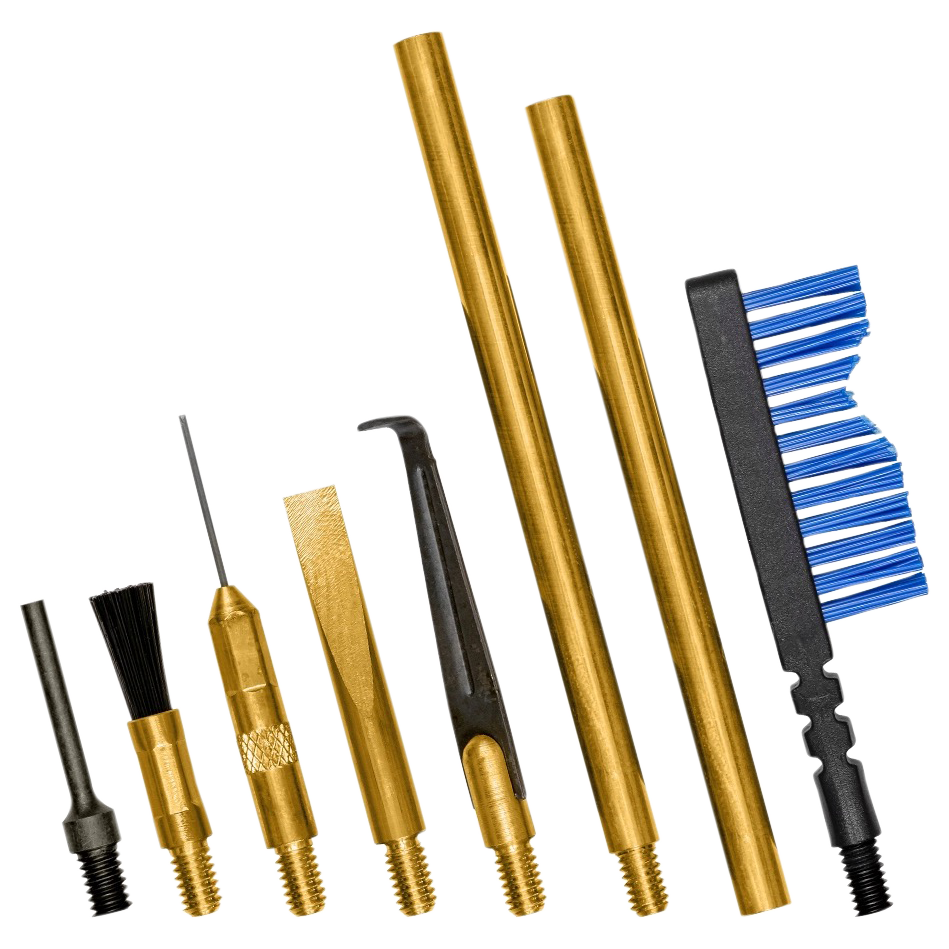 Otis FG932 Brass Scraper Tool Set MSR/AR Multi-Caliber Brass/Nylon Bristles