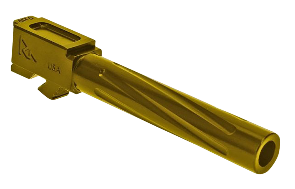 Rival Arms Precision V1 Match Grade Glock 17 Gen5 9mm Luger 4.49" Fluted Stainless Steel Barrel - Gold PVD