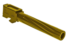 Rival Arms Precision V1 Match Grade Glock 17 Gen5 9mm Luger 4.49" Fluted Stainless Steel Barrel - Gold PVD