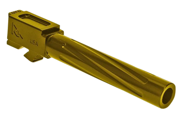 Rival Arms Precision V1 Match Grade Glock 17 Gen5 9mm Luger 4.49" Fluted Stainless Steel Barrel - Gold PVD