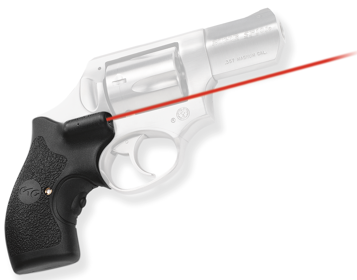Crimson Trace LG-111 Lasergrips Ruger SP101 Red Laser Black Polymer