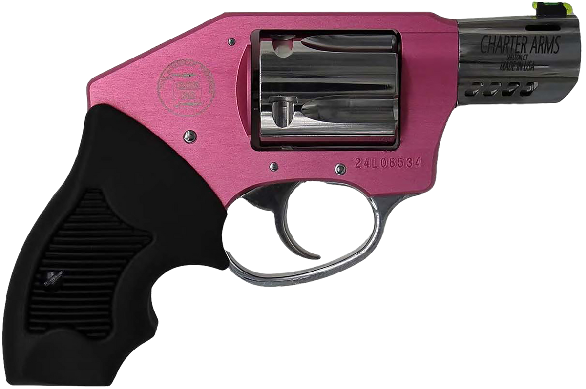 Charter Arms Off Duty Coyote 380 ACP 2" 5-Rd DA/SA Revolver - Pink Aluminum Frame / Stainless