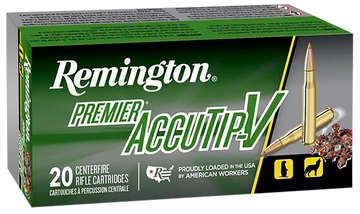 Remington Ammunition Premier AccuTip-V 204 Ruger 40gr AccuTip V Boat Tail 20 Rd - Box or Case