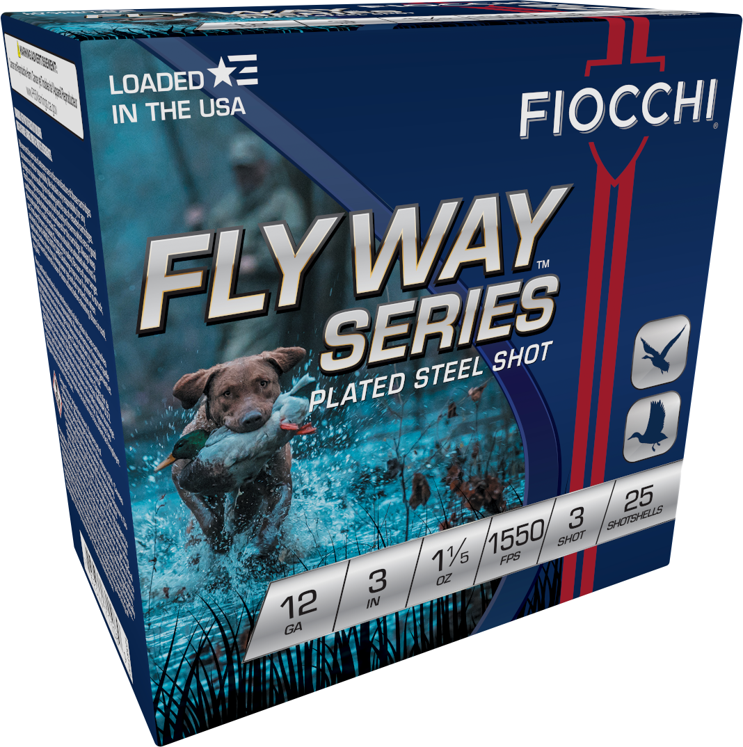 Fiocchi Flyway 12 Gauge 3" 1 1/5 oz #3 Shot 25 Rd - Box or Case