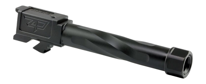 Zaffiri Precision Threaded 9mm Luger 4.60" 1:10 1/2x28 Black Nitride Drop-In Barrel - Fits Glock 19 Gen 1-5