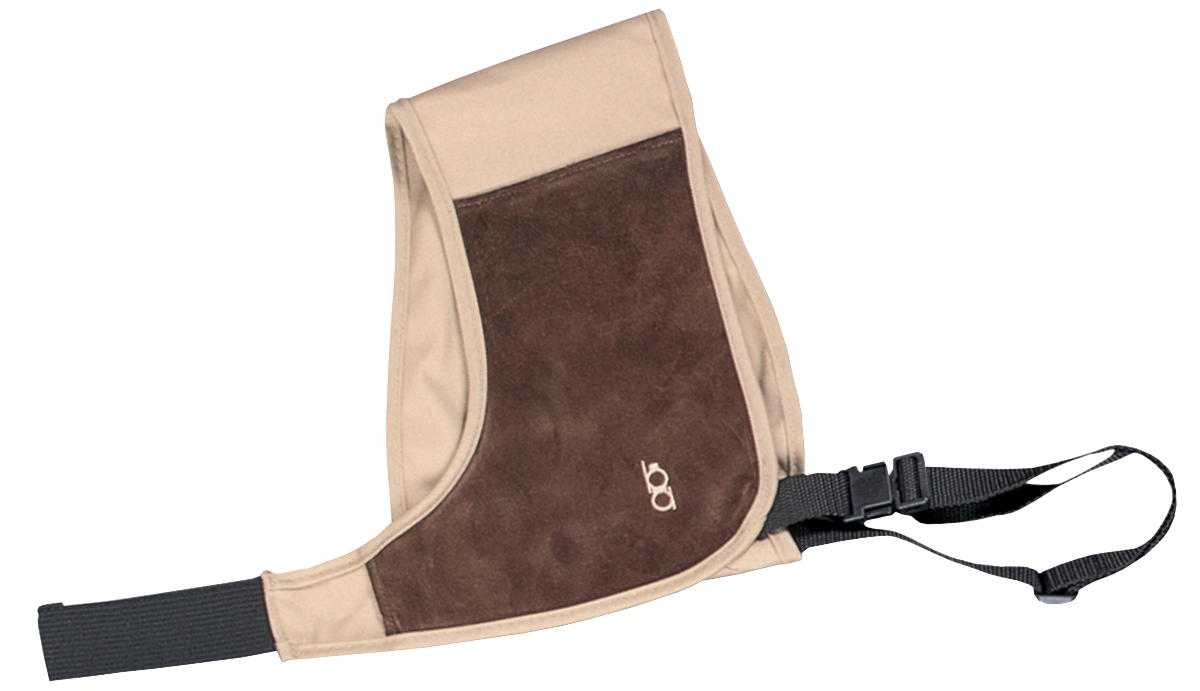 Bob Allen 12707 Absorb-A-Coil Khaki Cotton Shotgun Recoil Harness - RH