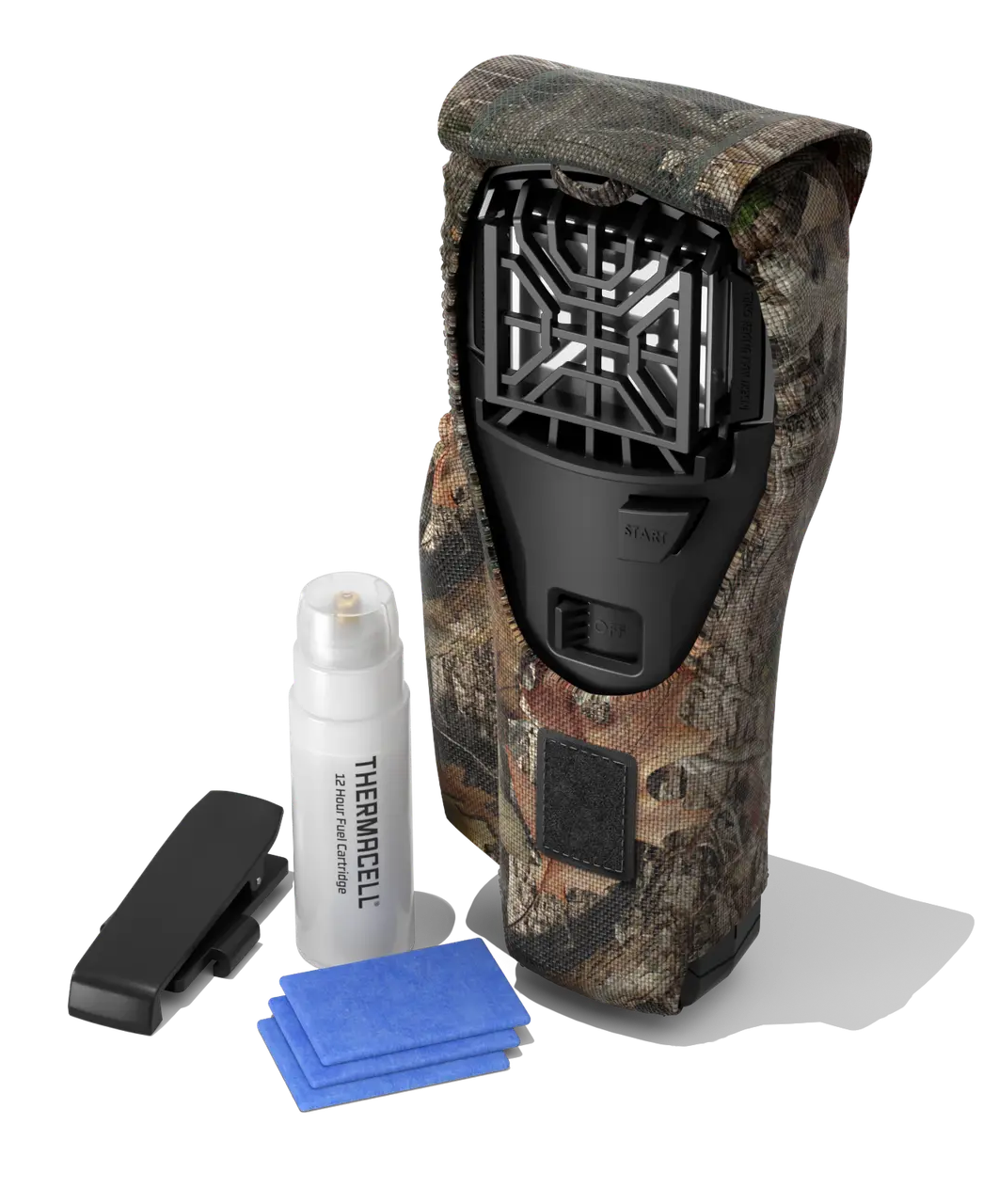 Thermacell MR300F Portable Mosquito Repeller Camo 15 ft 12-Hr - Hunt Pack w/ Holster