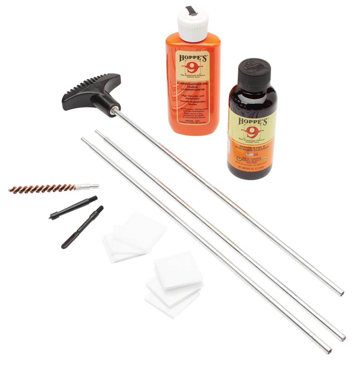 Hoppes U30B Rifle Cleaning Kit .30/.32/8mm/7.62mm Clam Pack