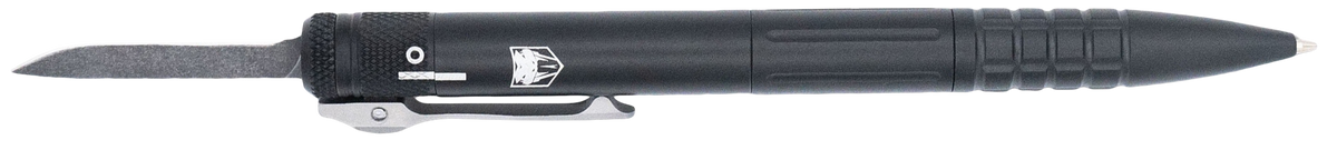 CobraTec Knives Tactical Pen Gen II OTF 1.75" D2 Drop Point Black Aluminum