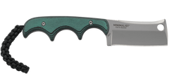 Columbia River 2383C Minimalist Cleaver 2.13" Fixed Plain Bead Blasted 5Cr15MoV SS Green/Black Resin Fiber Handle Knife