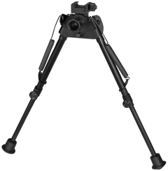 Harris S-LP Swivel Bipod Picatinny 9-13" Black Steel/Aluminum - Rubber Feet