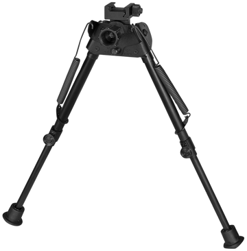 Harris S-LP Swivel Bipod Picatinny 9-13" Black Steel/Aluminum - Rubber Feet