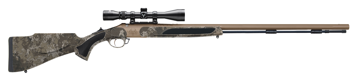 Traditions Vortek StrikerFire 50 Cal 209 Primer 28" Break Action Muzzleloader - Veil Wideland Camo / Burnt Bronze Cerakote w/ 3-9x40mm Scope