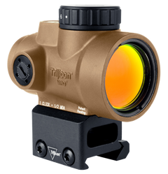 Trijicon MRO SD 1x25mm 2 MOA Green Dot Reflex Sight - Coyote Tan - Full Co-Witness Mount