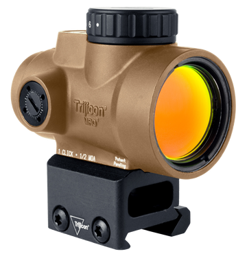 Trijicon MRO SD 1x25mm 2 MOA Green Dot Reflex Sight - Coyote Tan - Full Co-Witness Mount