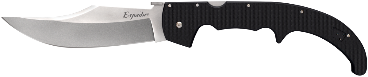 Cold Steel Espada XL 7.5" Folding Clip Point Plain AUS-10A SS Black G10 Handle