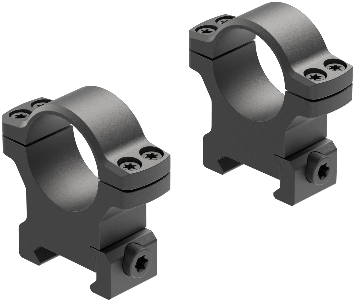 Leupold BackCountry Cross-Slot 1" High Matte Black Scope Rings