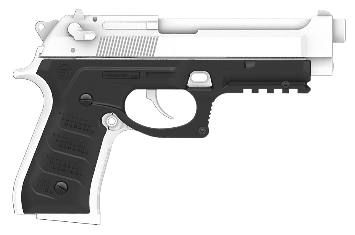 Recover Innovations BC201 Grip & Rail System Black Polymer Picatinny for Beretta 92 & M9