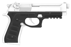 Recover Innovations BC201 Grip & Rail System Black Polymer Picatinny for Beretta 92 & M9