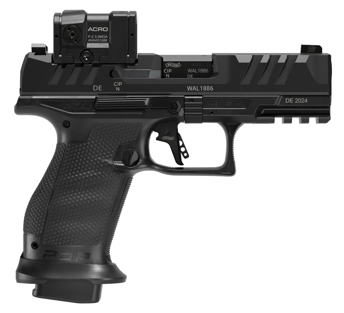Walther Arms PDP Pro ACRO Compact 9mm Luger 4" 10+1 Semi-Auto Pistol w/Aimpoint ACRO P-2