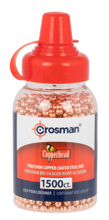 Crosman 0737 Copperhead .177 BB Copper-Coated Steel 1500/Bottle